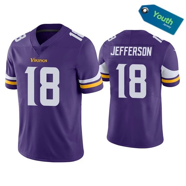 Vikings Purple White Word 18