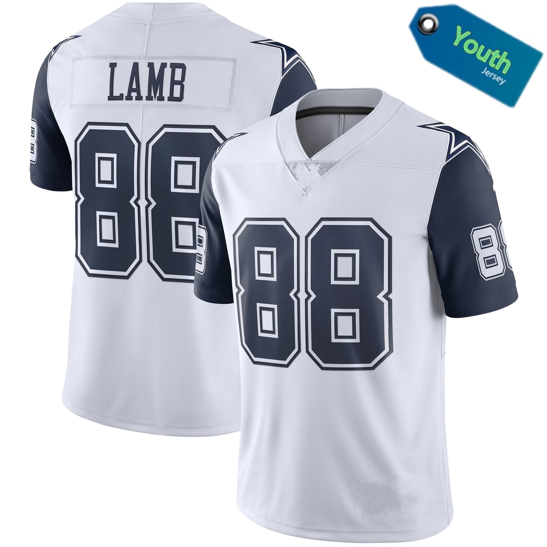 Cowboys black on white 88