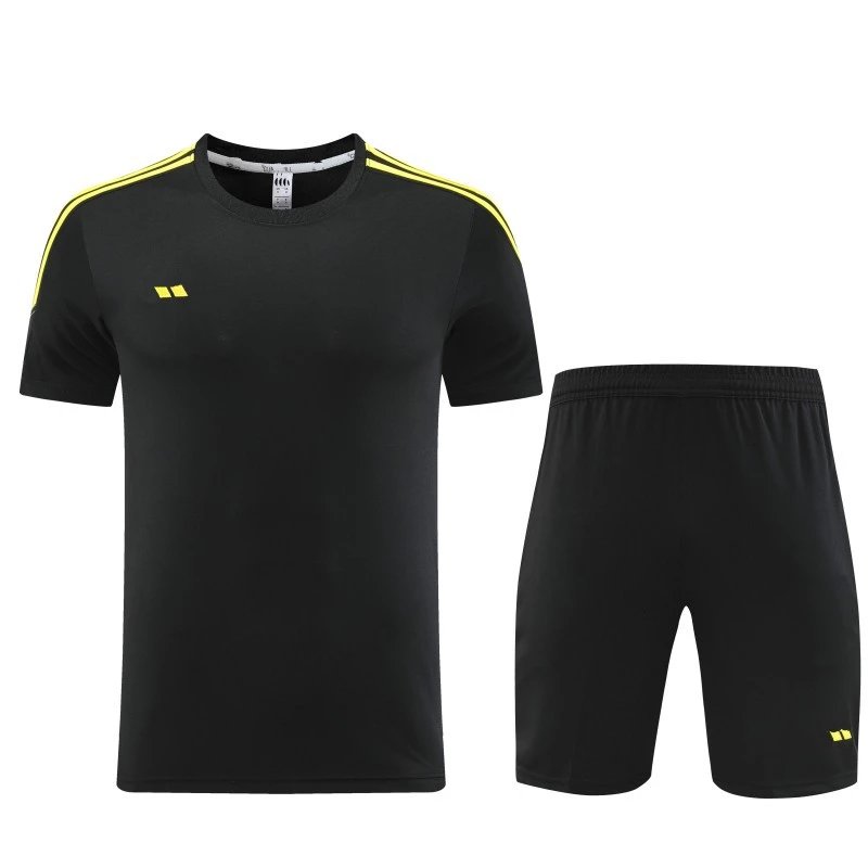 black and yellow shorts suit 02