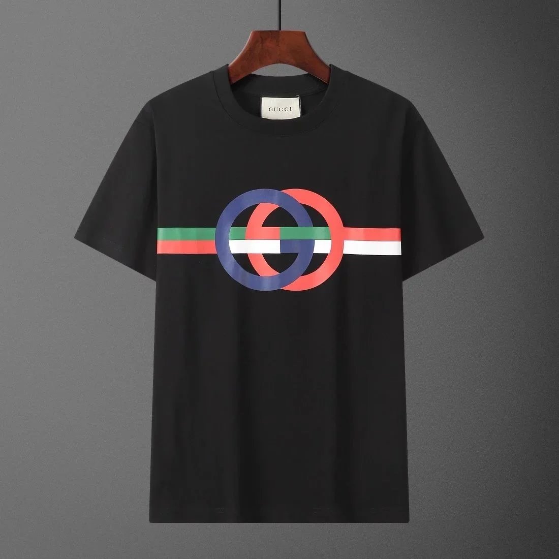 black background red blue 002