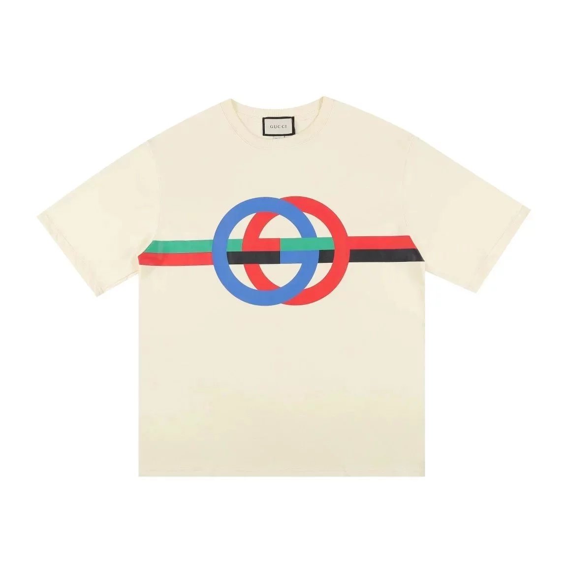 yellow blue red horizontal stripes 002