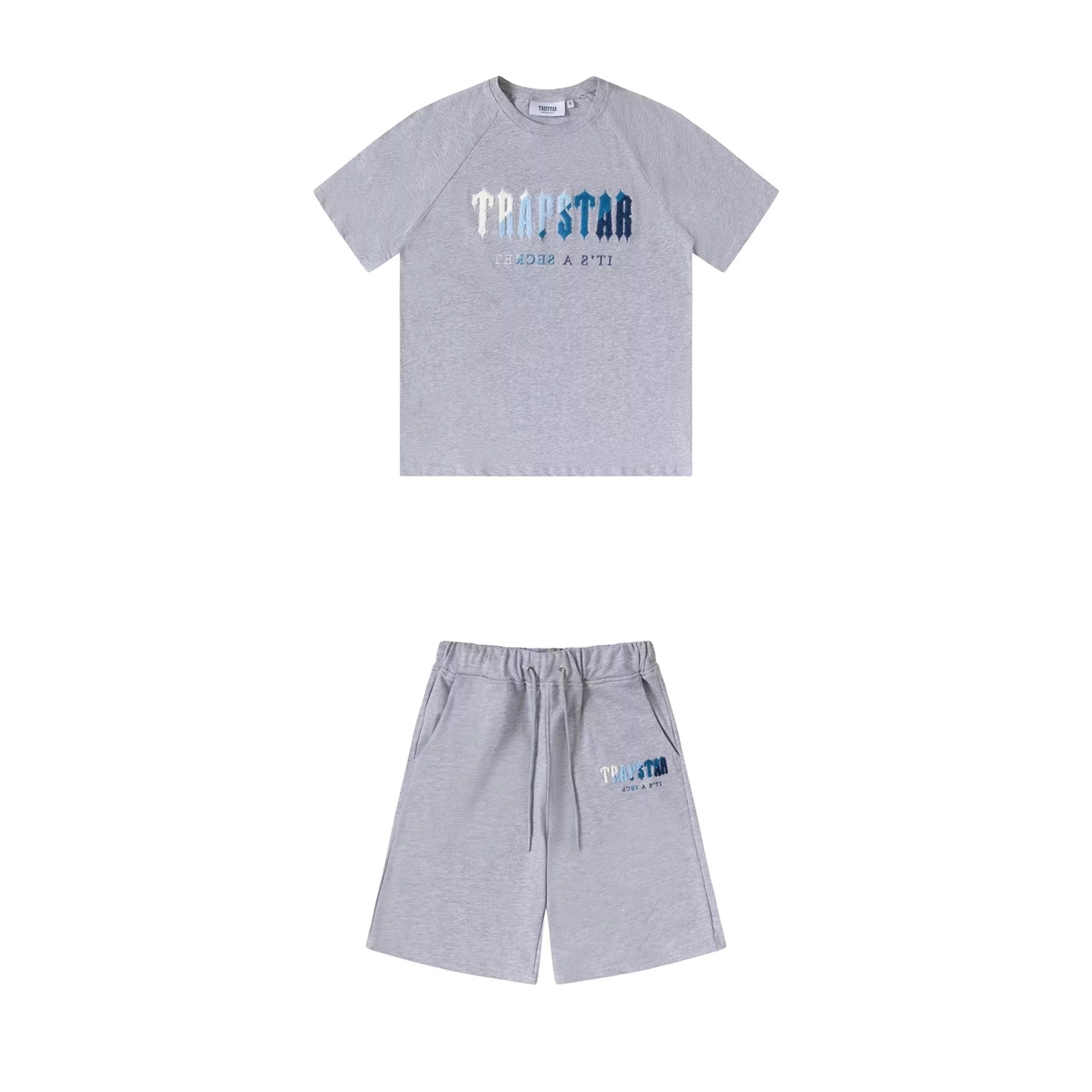 Blue gradient embroidered gray 002