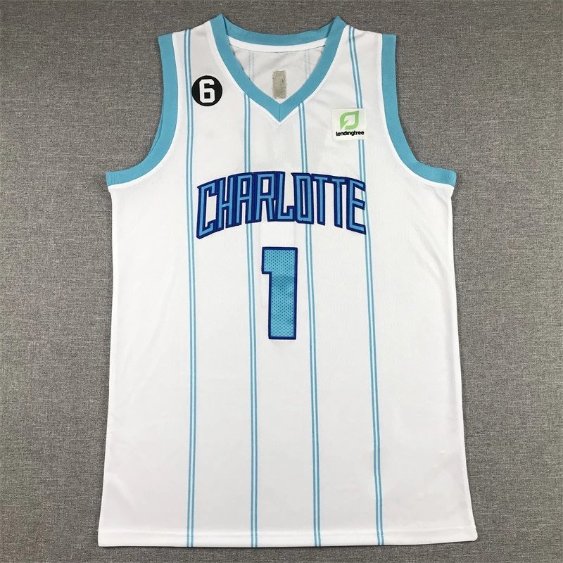 White Blue Strip 1