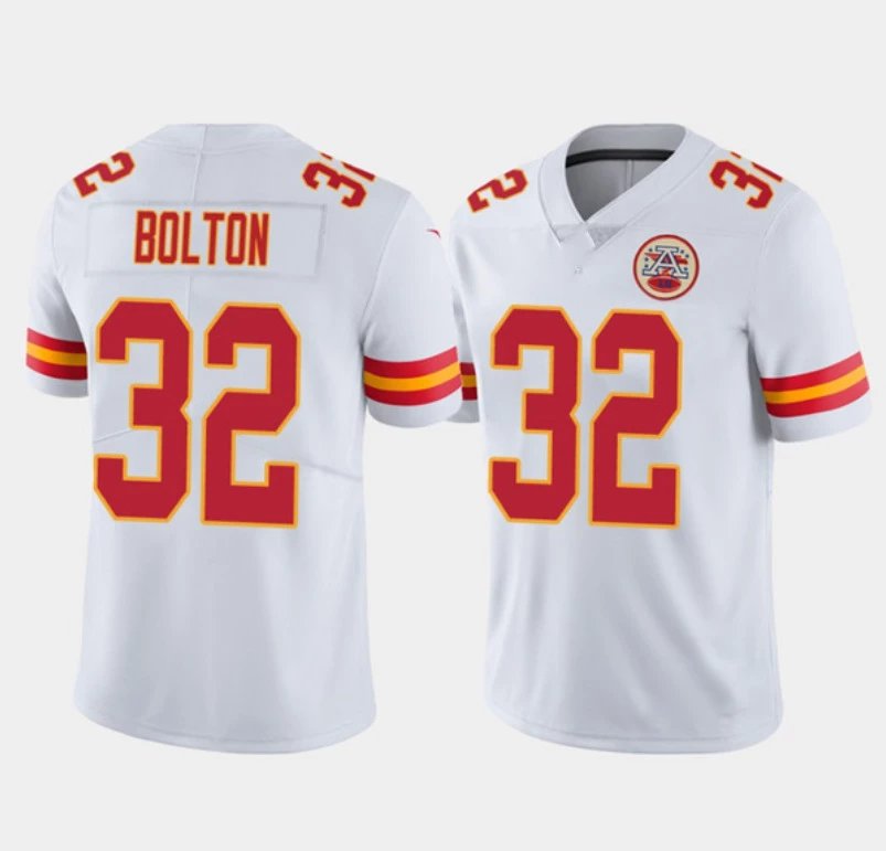 Chiefs Scarlet Letter on White 32