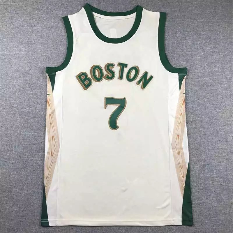 White with a green border 7