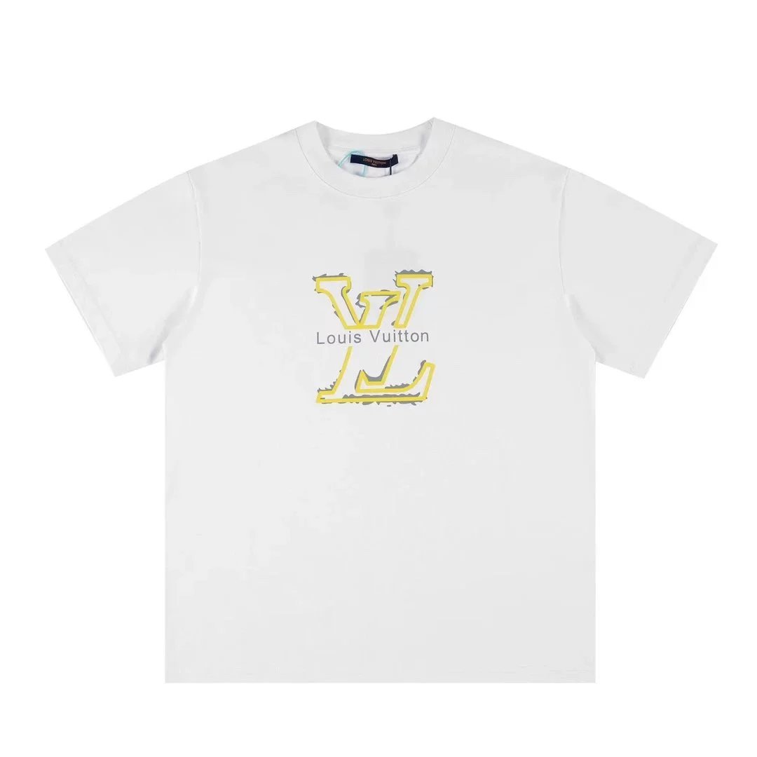 White and yellow hollow-out logo 002