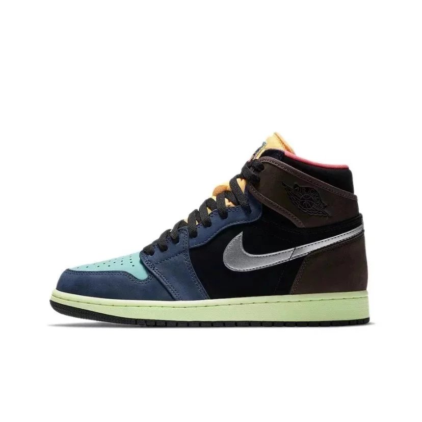 Guangdong-made, authentic AJ1 with multicolor patchwork