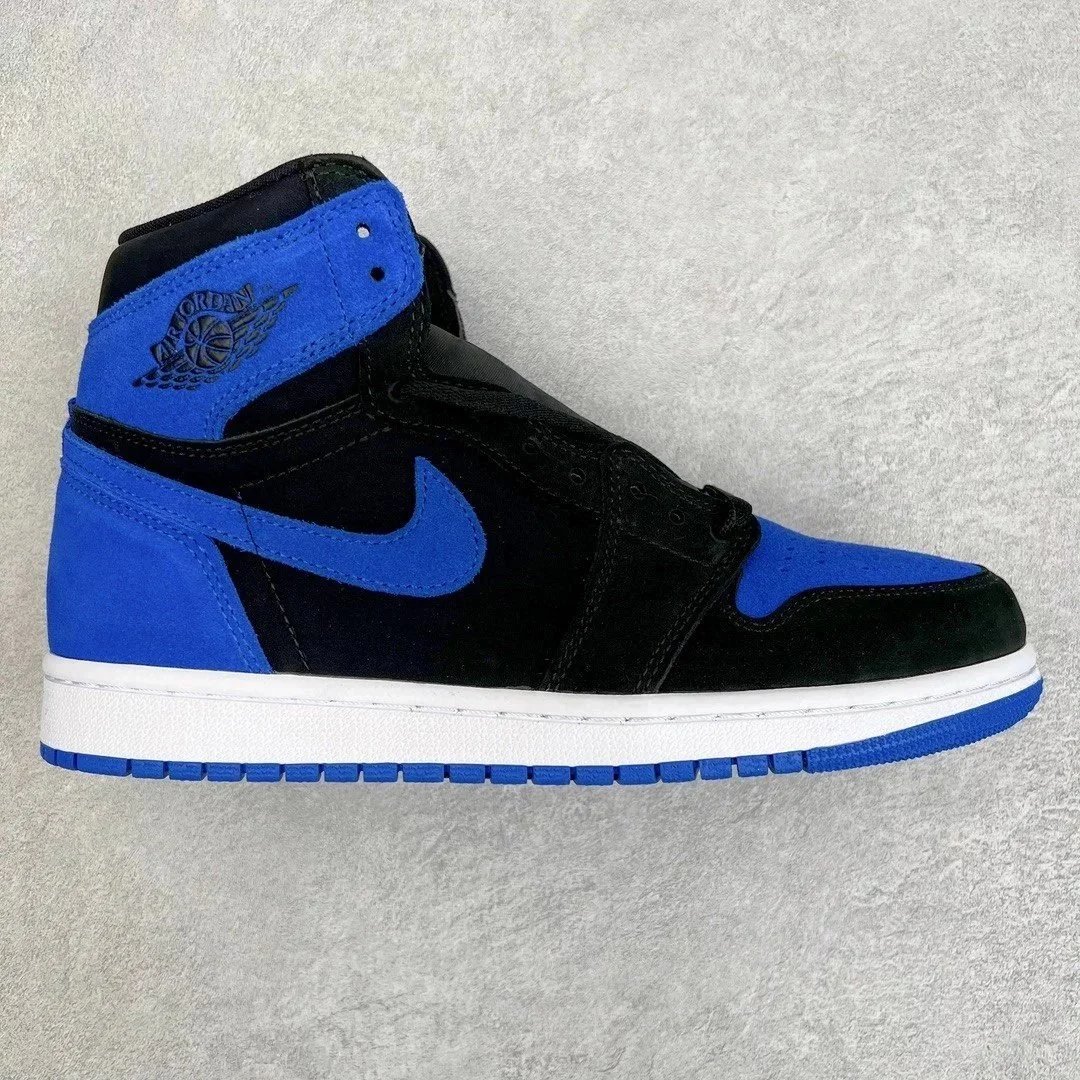 Dongguan-made, authentic AJ1 in new suede Royal Blue