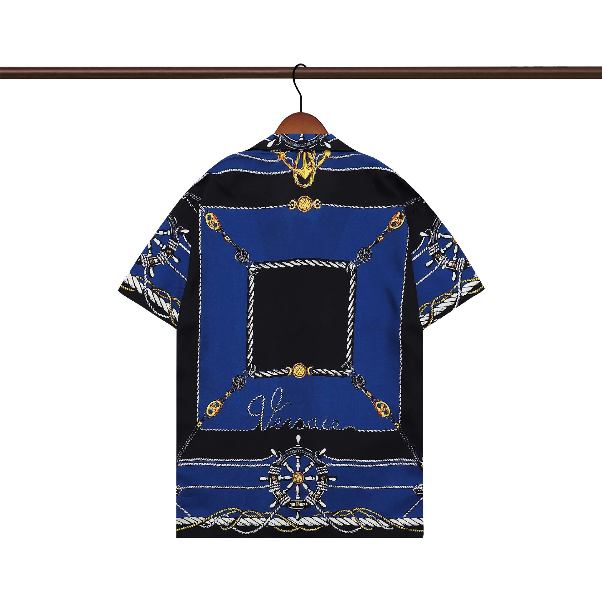 16 blue and black top