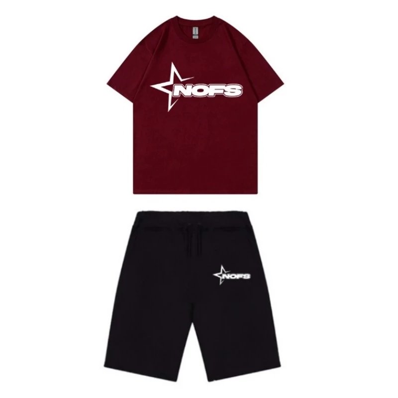 02 Black and Burgundy Suit