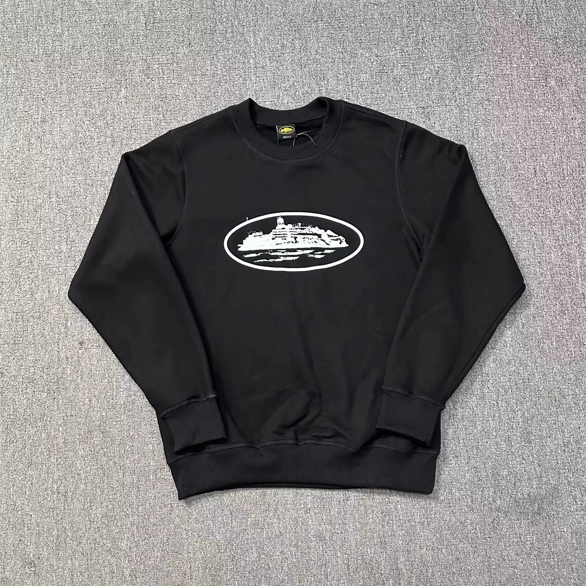 Sweatshirt – Black with White Label