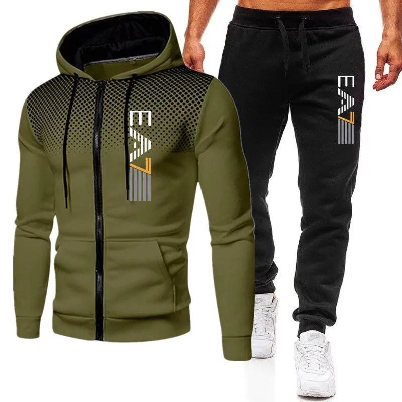02 Dark green and black