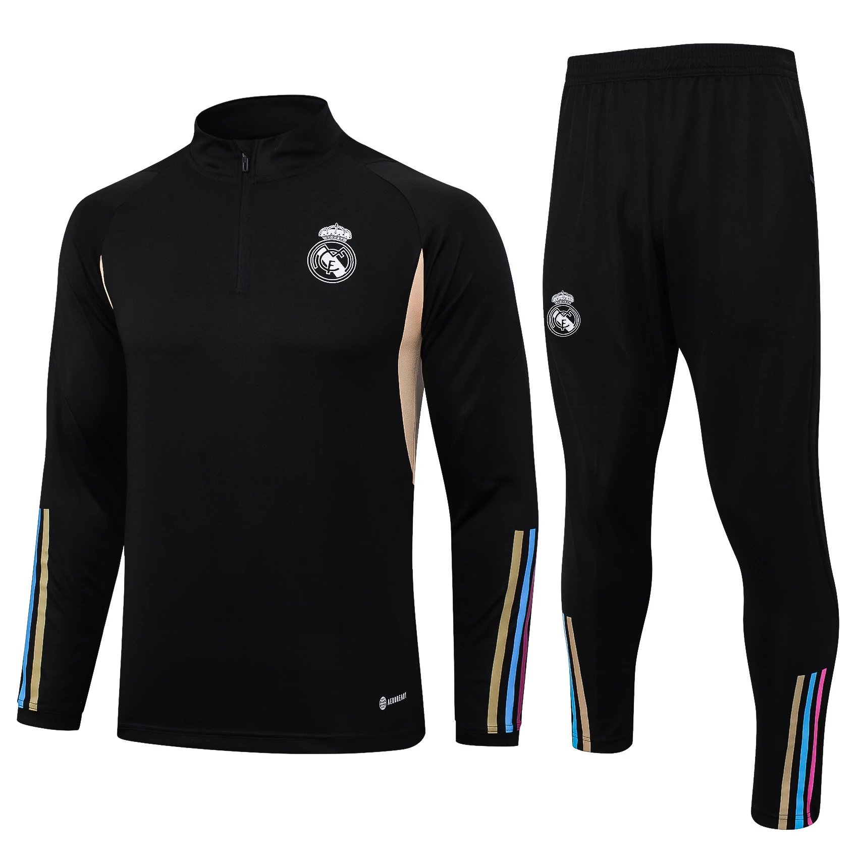 Half pull Real Madrid black 2324