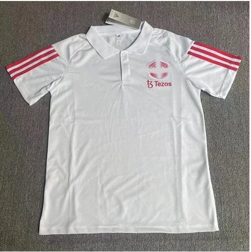 White with red trim