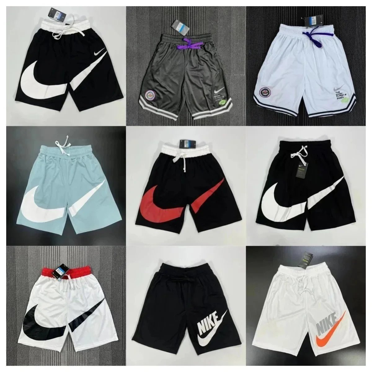 Nike Basketball Shorts Athletic Mesh Shorts Multicolor