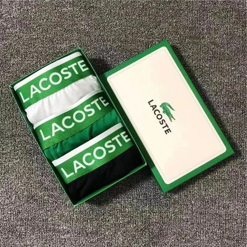 Lacoste Cotton Stretch Boxer Briefs Comfortable Underwear Set Multicolor