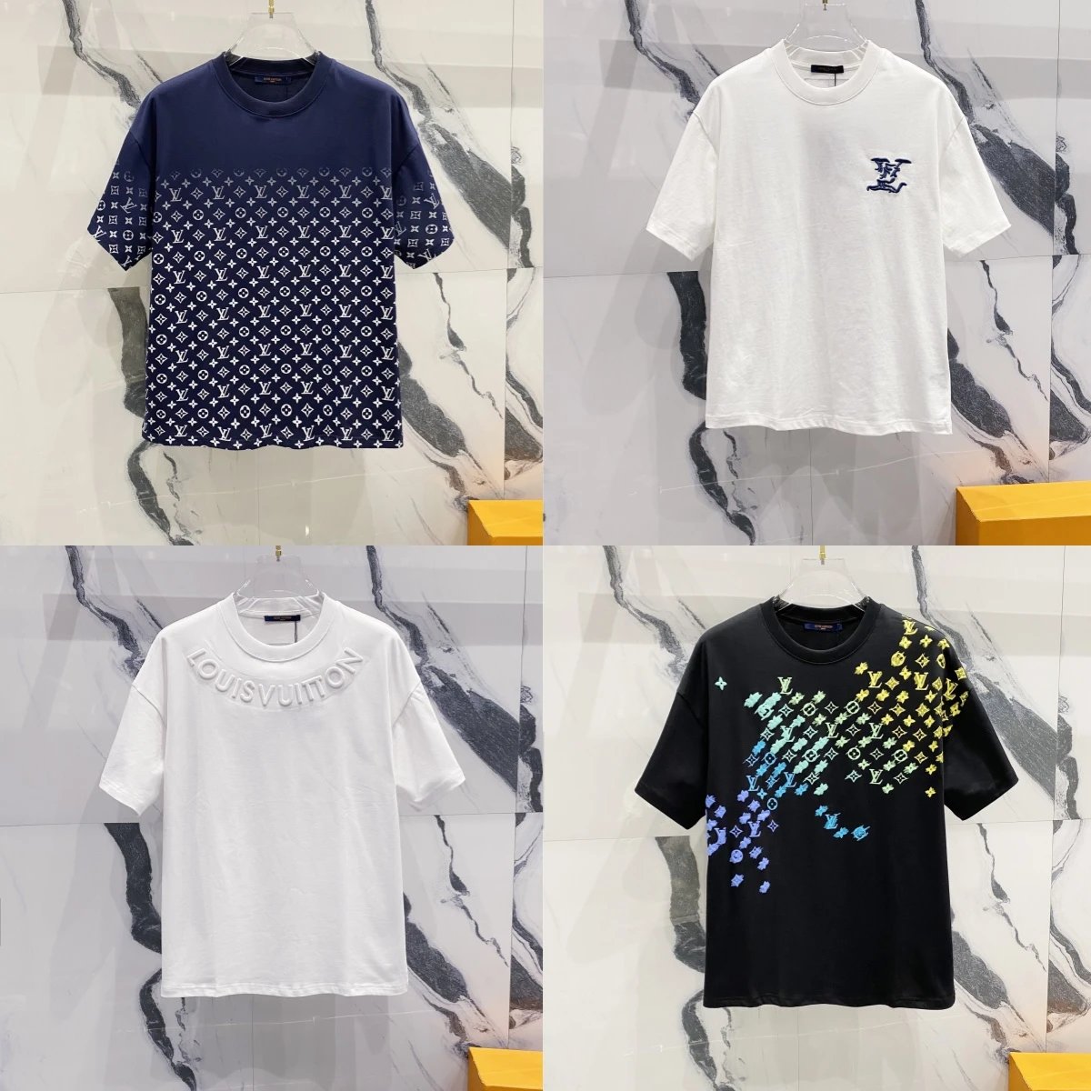 Louis Vuitton LV Monogram Graphic Oversized Tee Cotton Multicolor