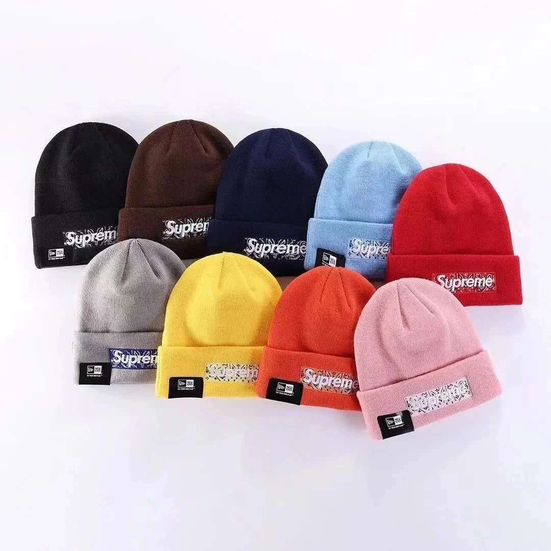 Supreme Bandana Box Beanie Knit Hat Multicolor