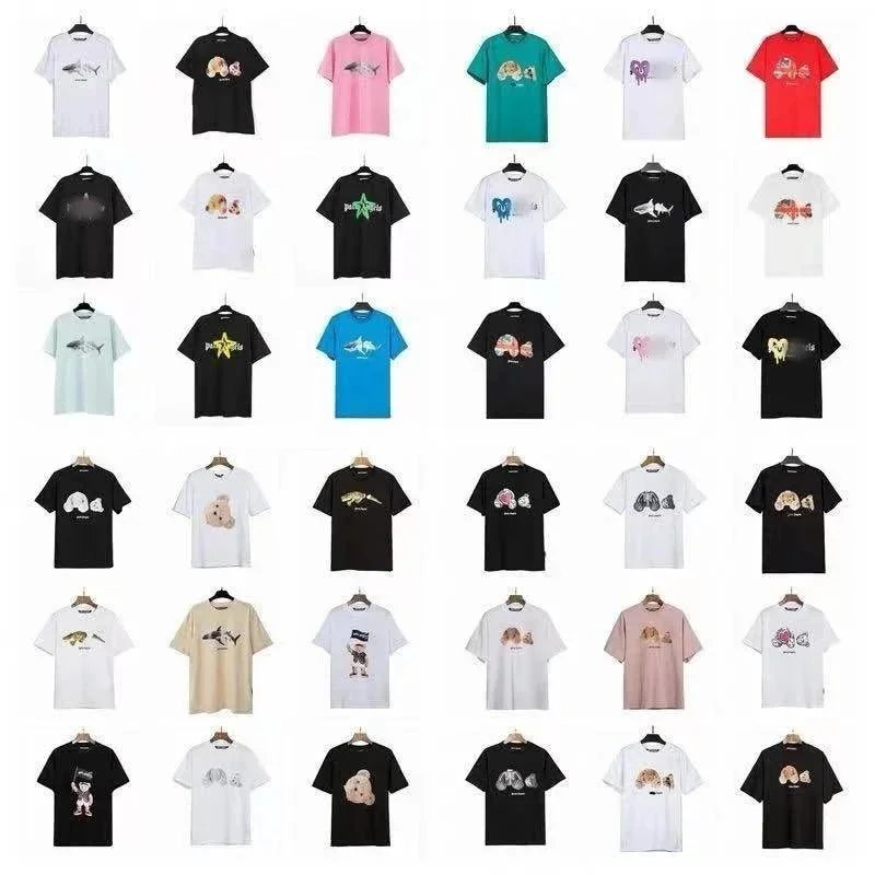 Palm Angels Bear Graphic Oversized Tee Multicolor