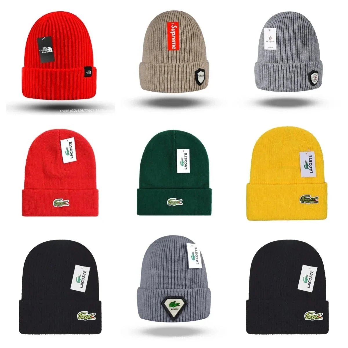 Design Knit Beanie Winter Headwear Multicolor