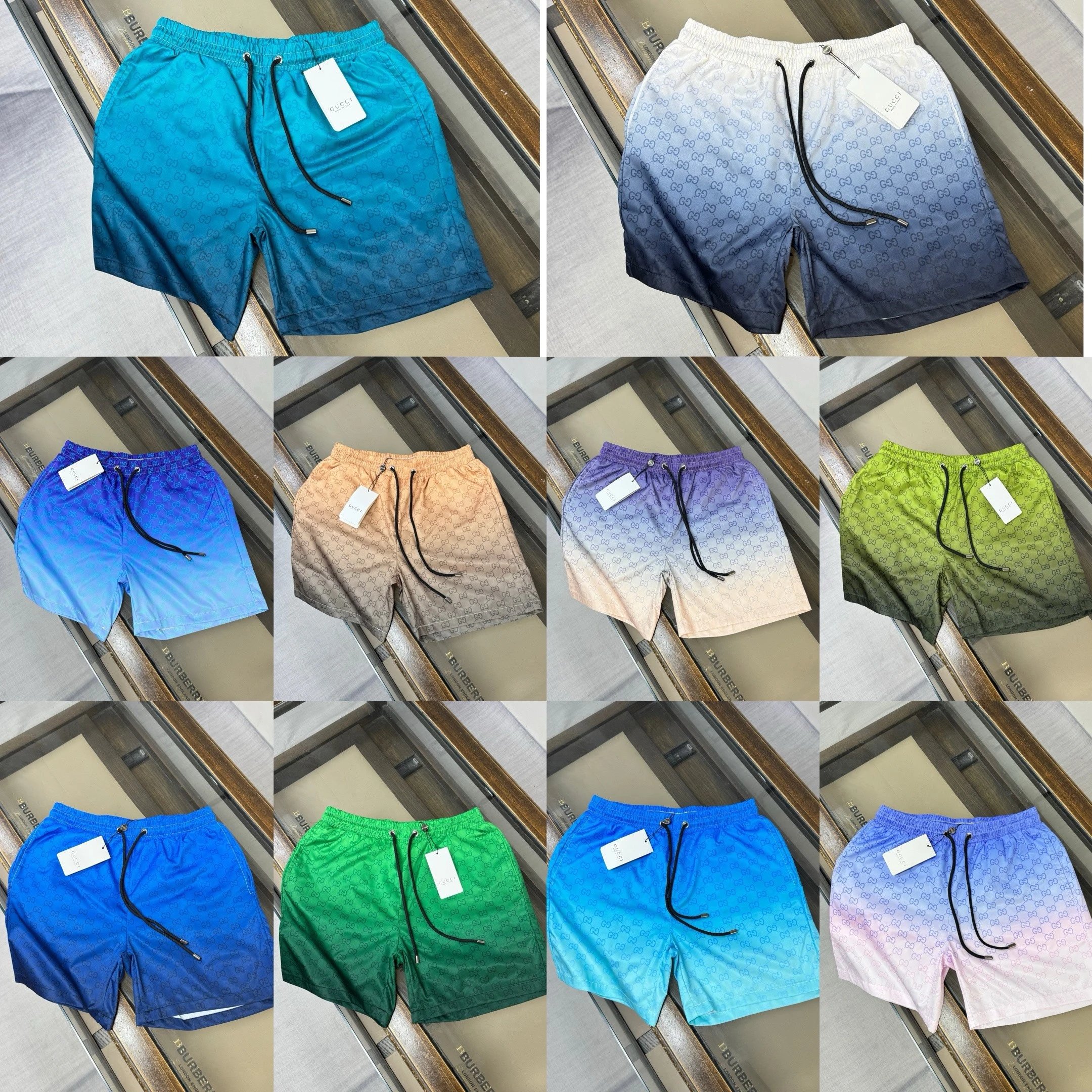 Gucci GG Monogram Ombre Casual Swim Shorts Multicolor