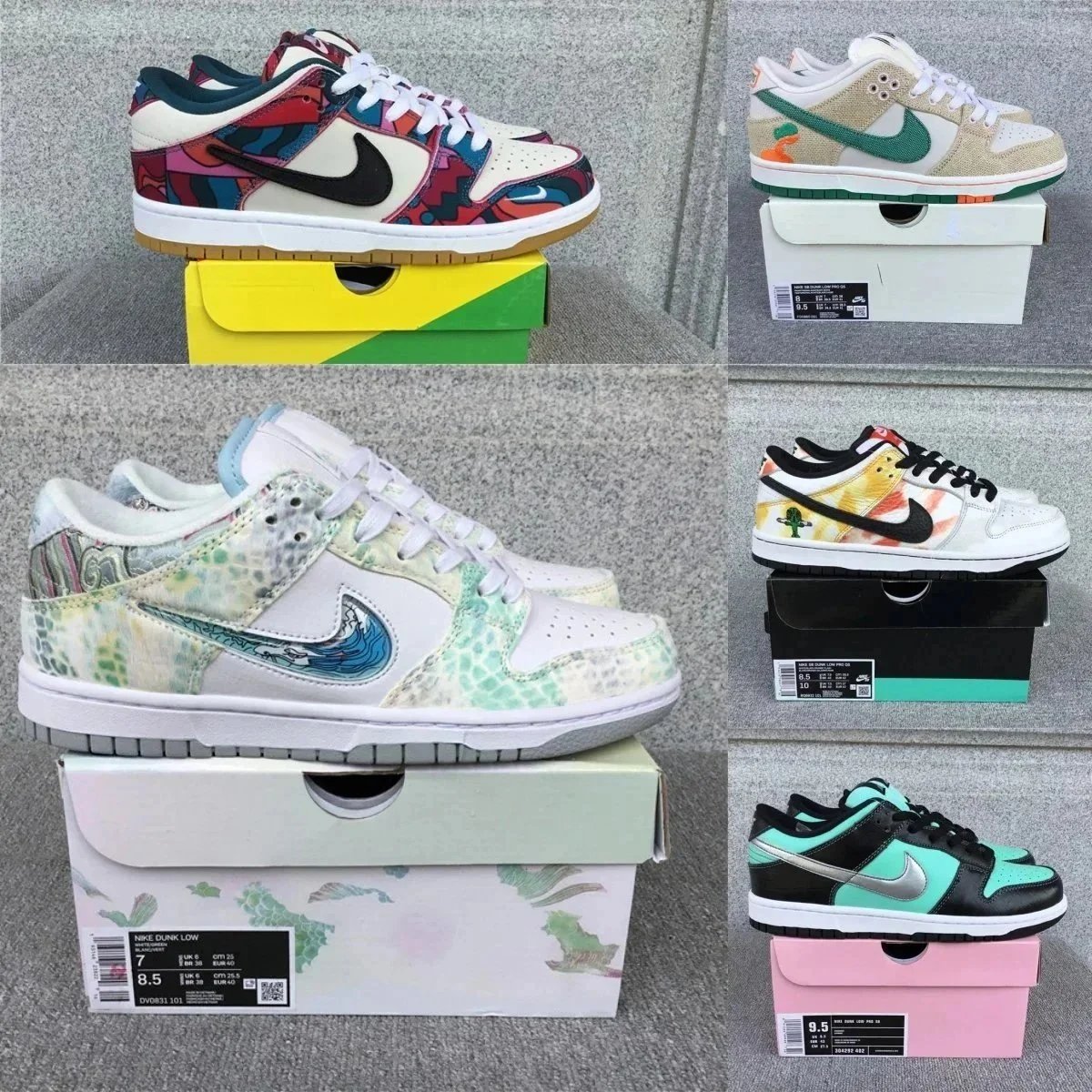Nike Dunk Low Chunky Retro Sneakers Multicolor