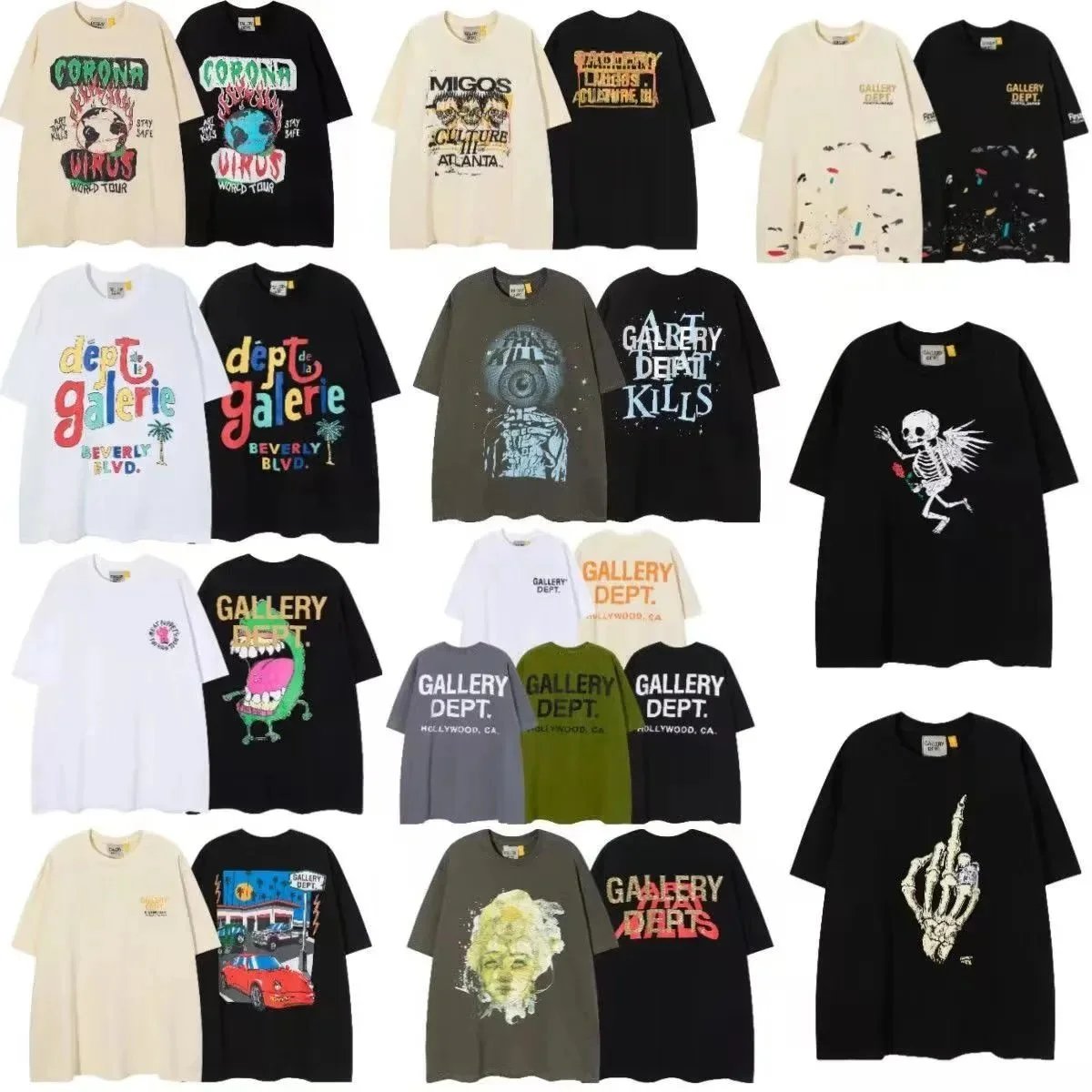 Gallery Dept. Graphic Print Oversized Tee Multicolor