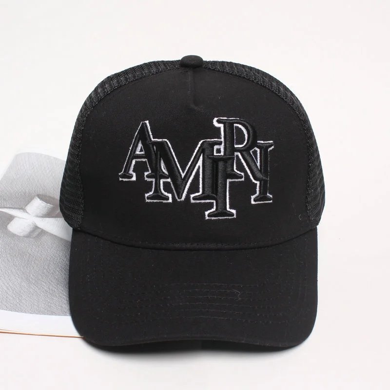 Amiri Trucker Hat Mesh Baseball Cap Black