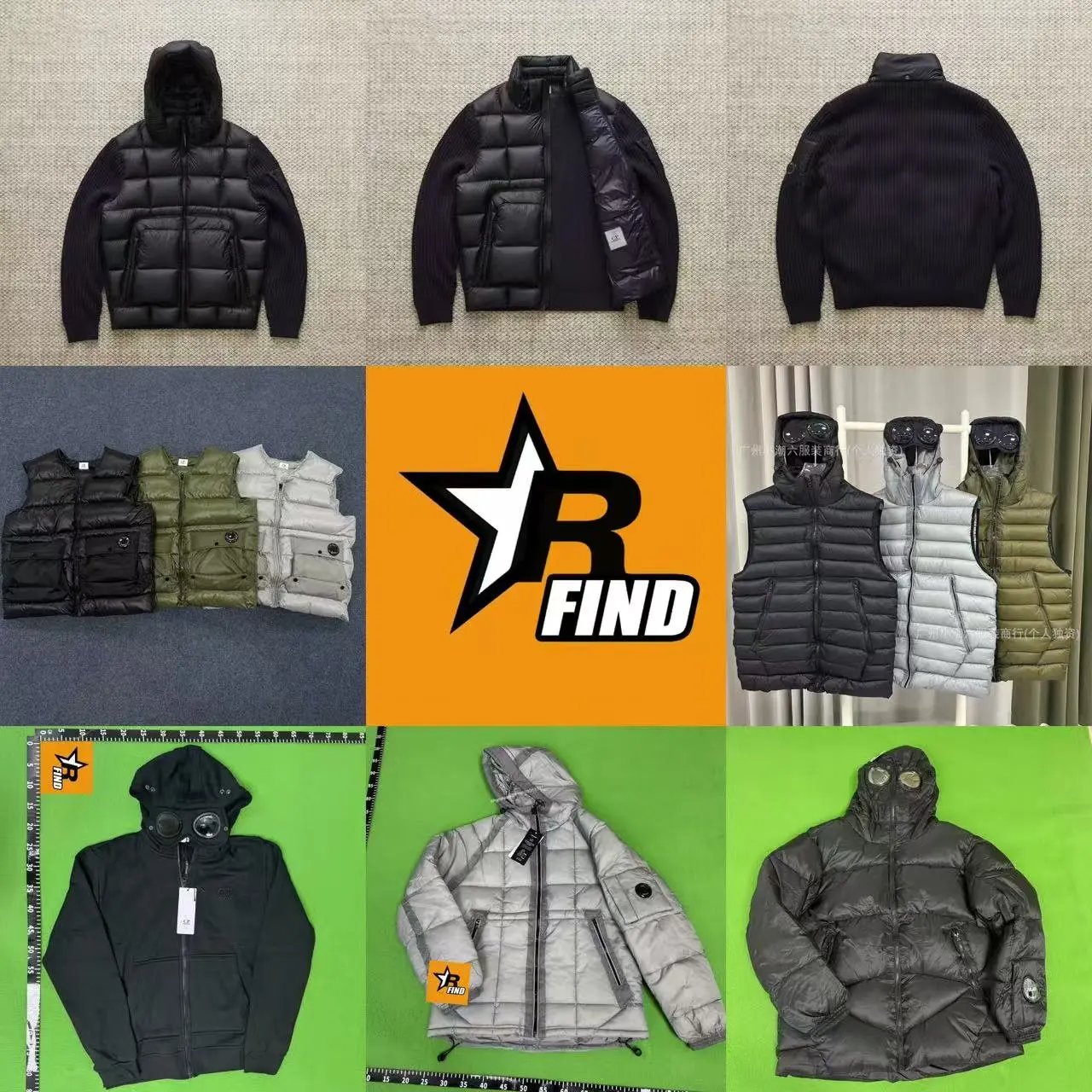 C.P. Company Goggle Jacket Hybrid Puffer Black
