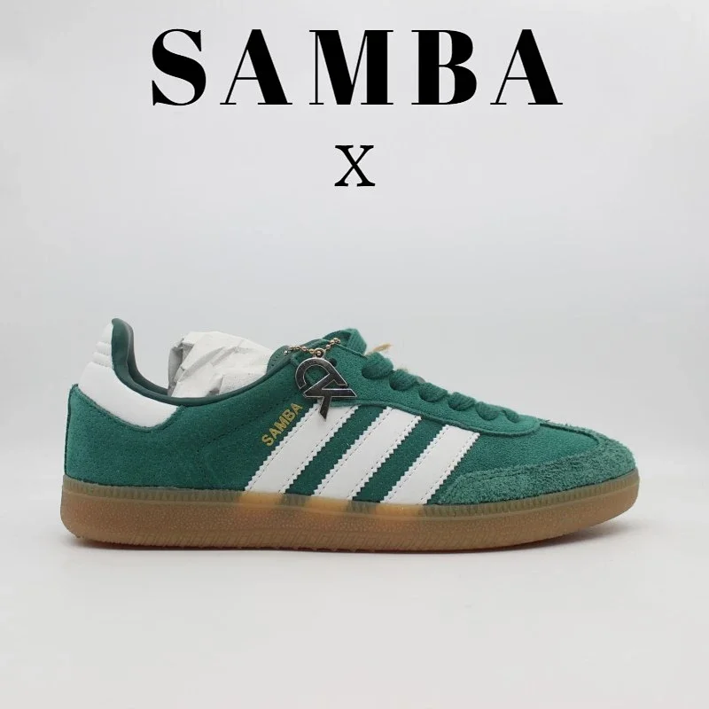 Adidas Samba OG Casual Sneakers Green and White