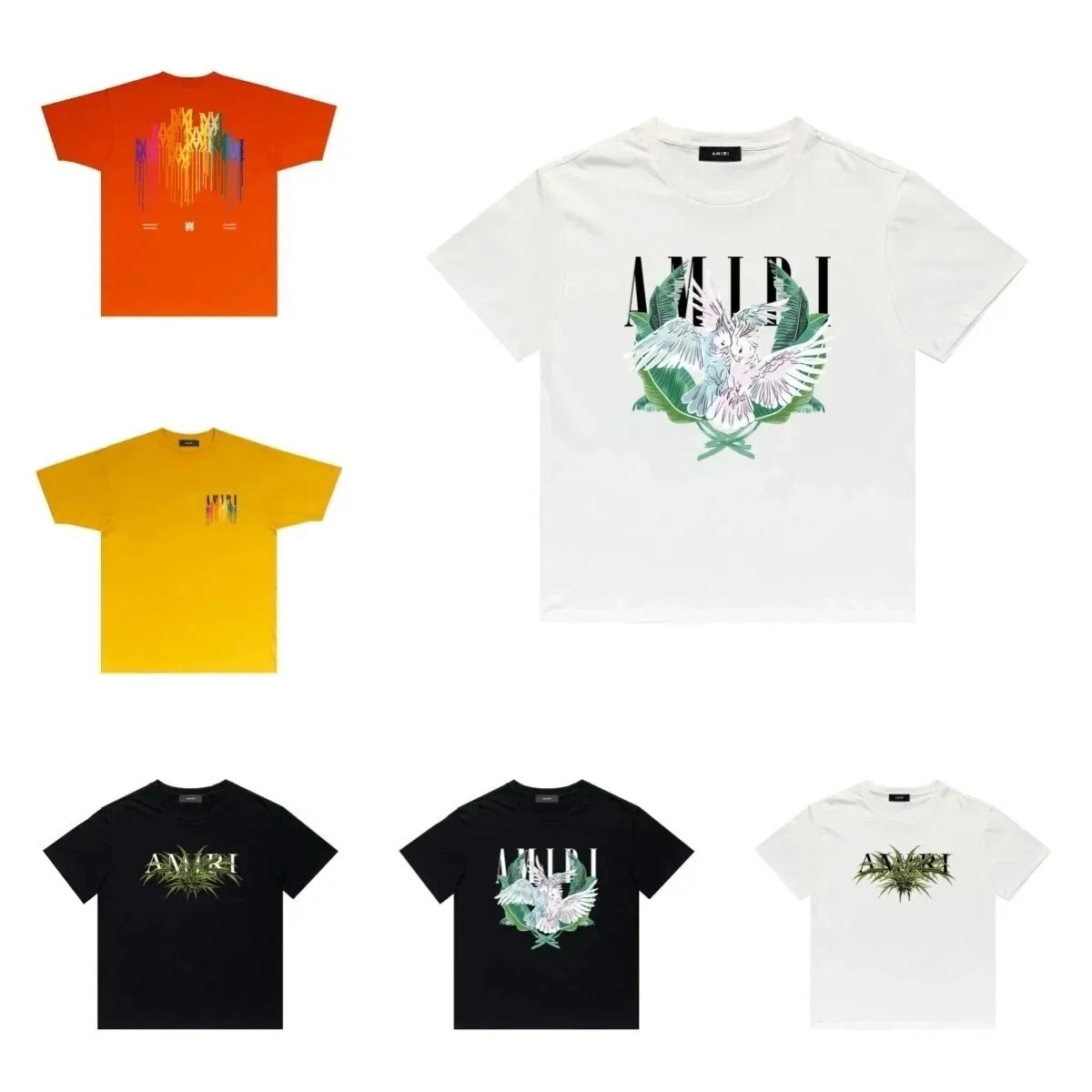 Amiri Graphic Print Cotton T-Shirt Multicolor