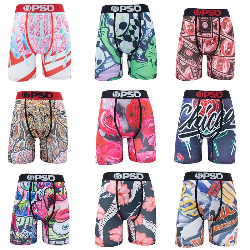 PSD Graphic Print Boxer Briefs Multicolored Underwear