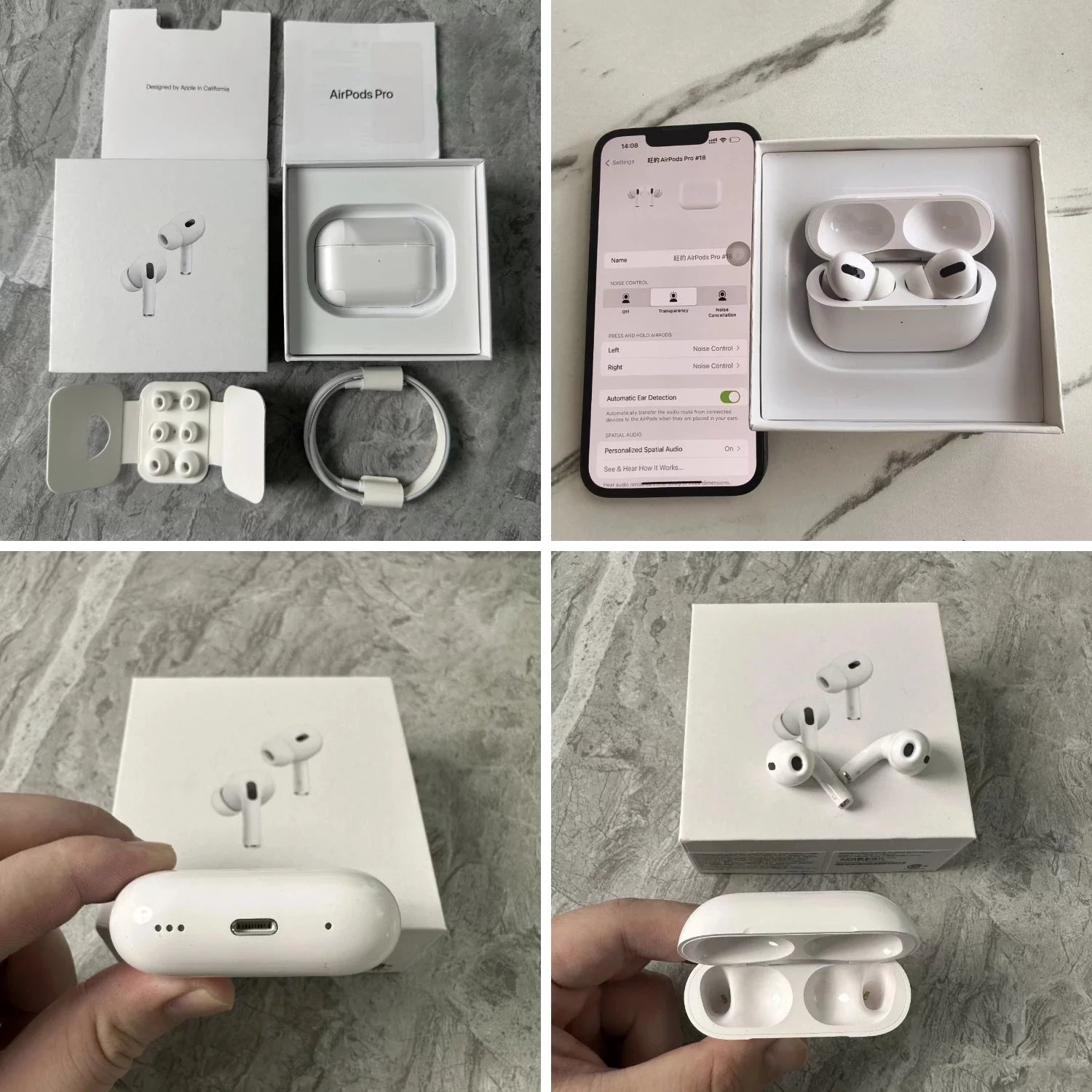 Apple AirPods Pro 2nd Generation Wireless Noise Cancelling Earbuds White