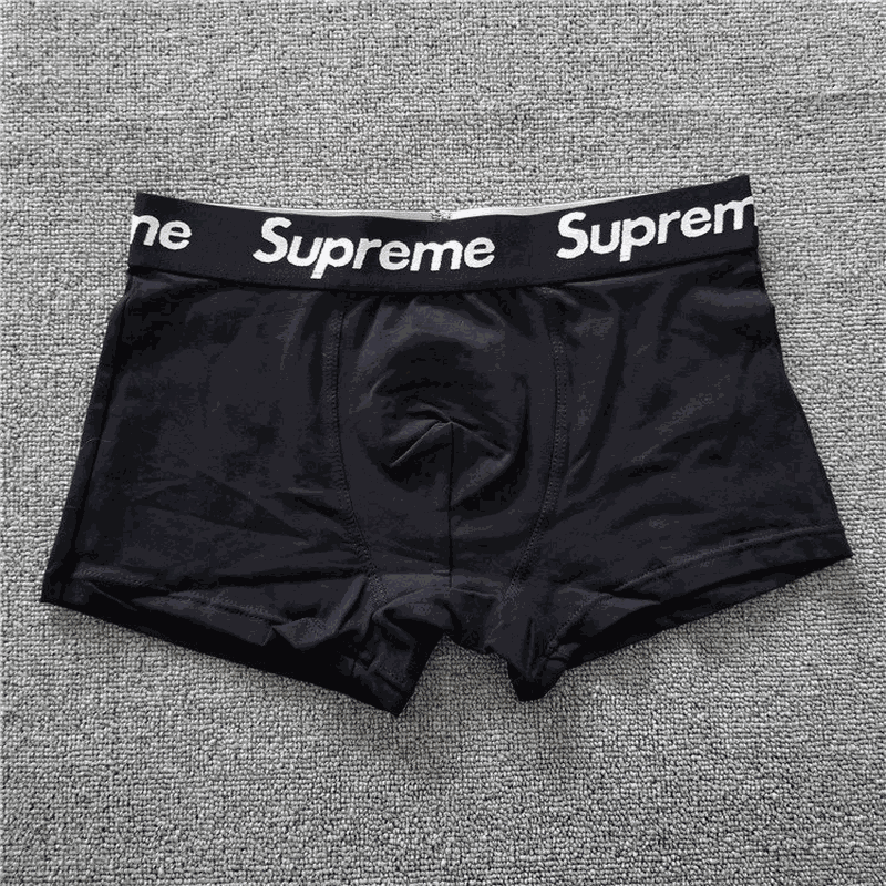 Supreme Boxer Briefs Cotton Underwear Black