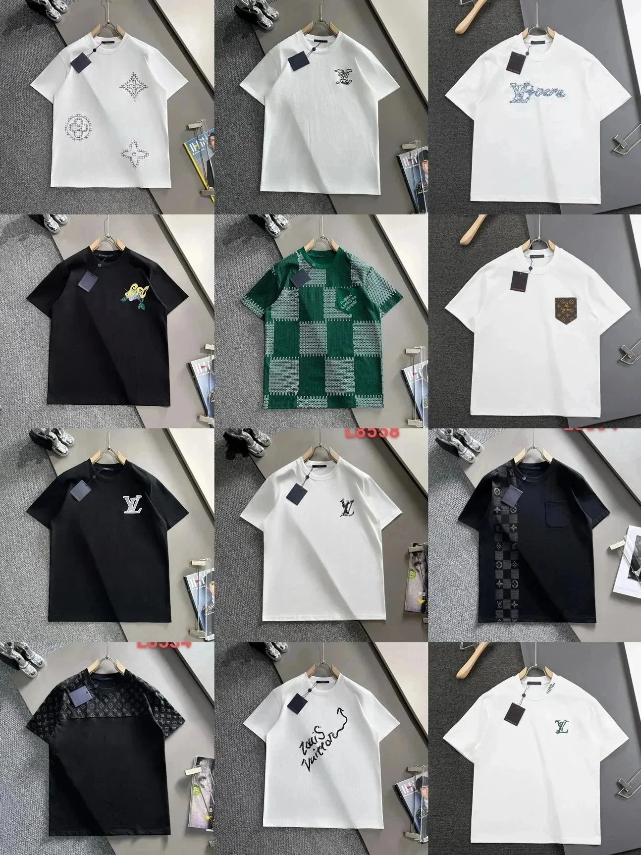 Louis Vuitton LV Graphic Casual T-Shirt Collection Multicolor