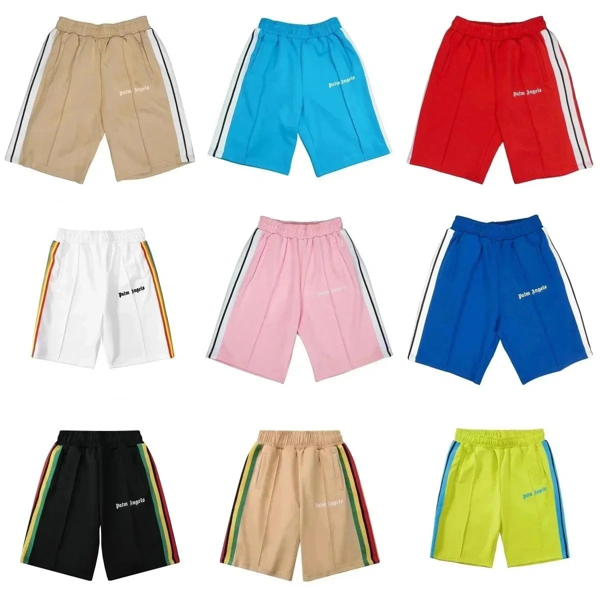 Palm Angels Track Shorts Casual Streetwear Shorts Multicolor