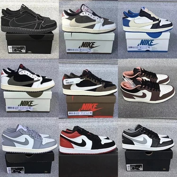 Nike Air Jordan 1 Low Retro Sneakers Multicolor
