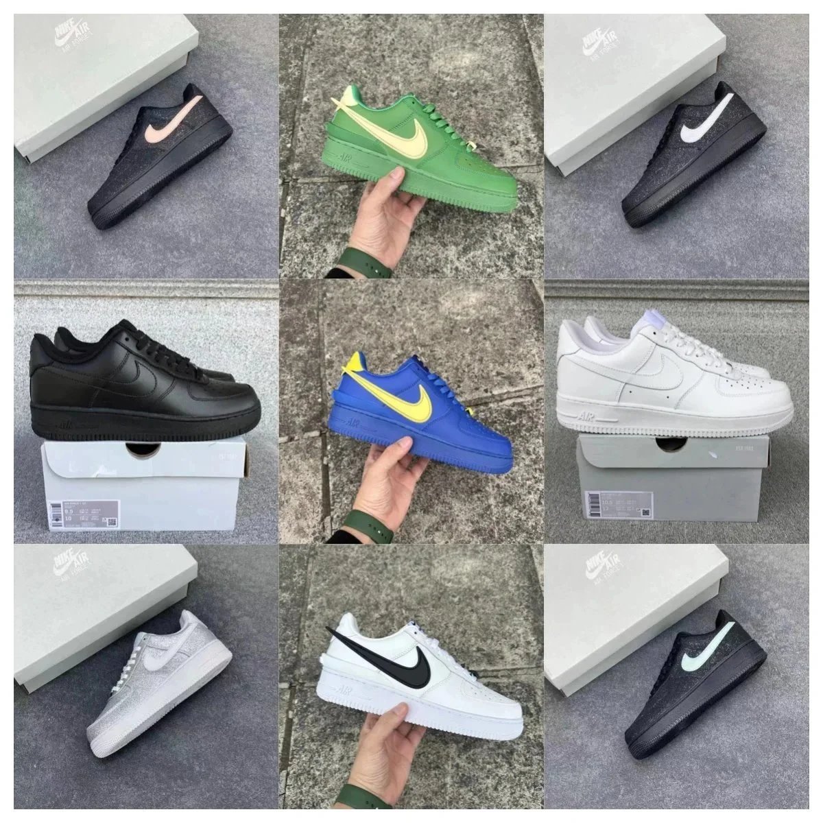 Nike Air Force 1 Low Top Sneakers Multicolor