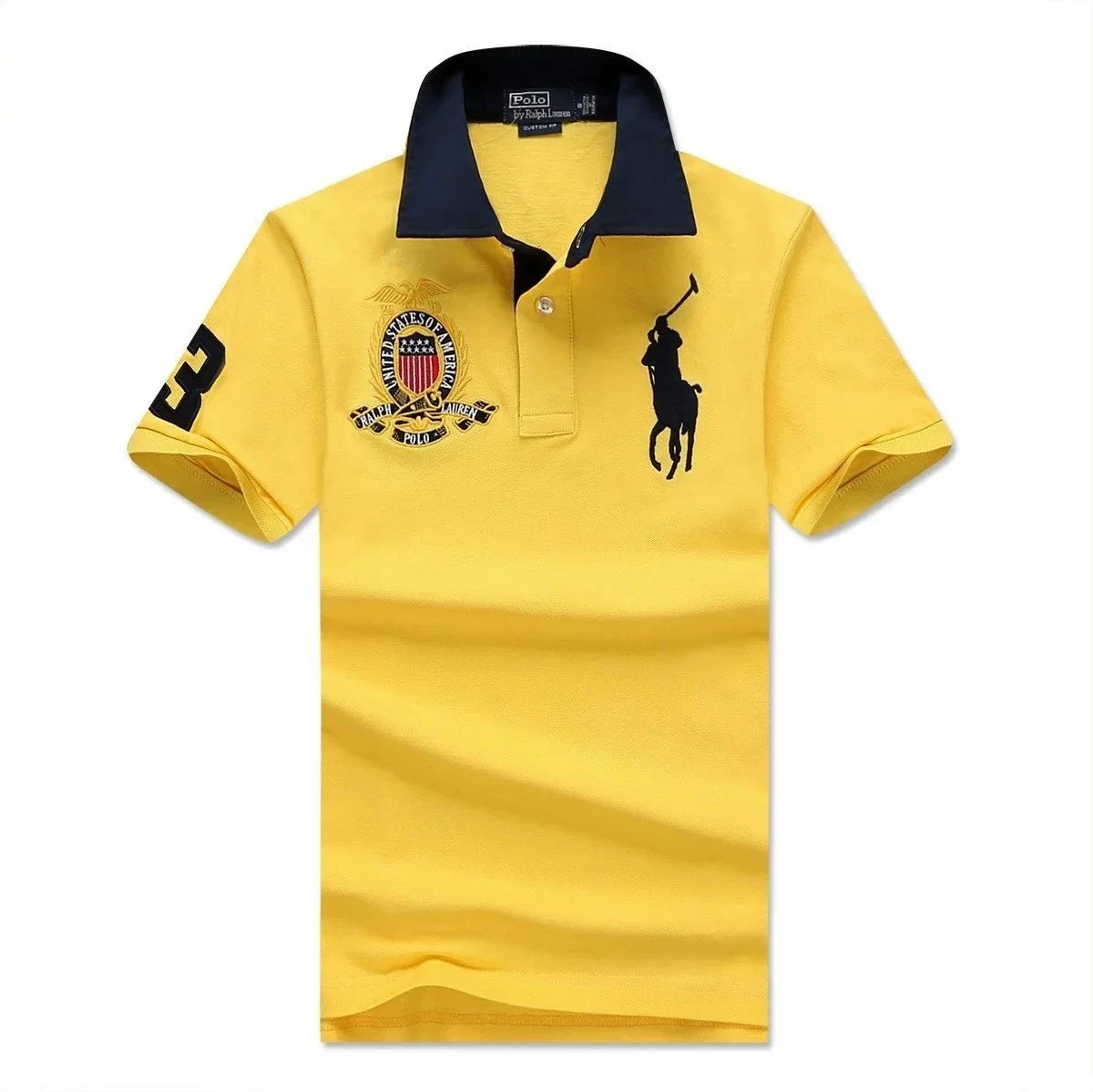 Ralph Lauren Custom Fit Big Pony Polo Shirt Yellow