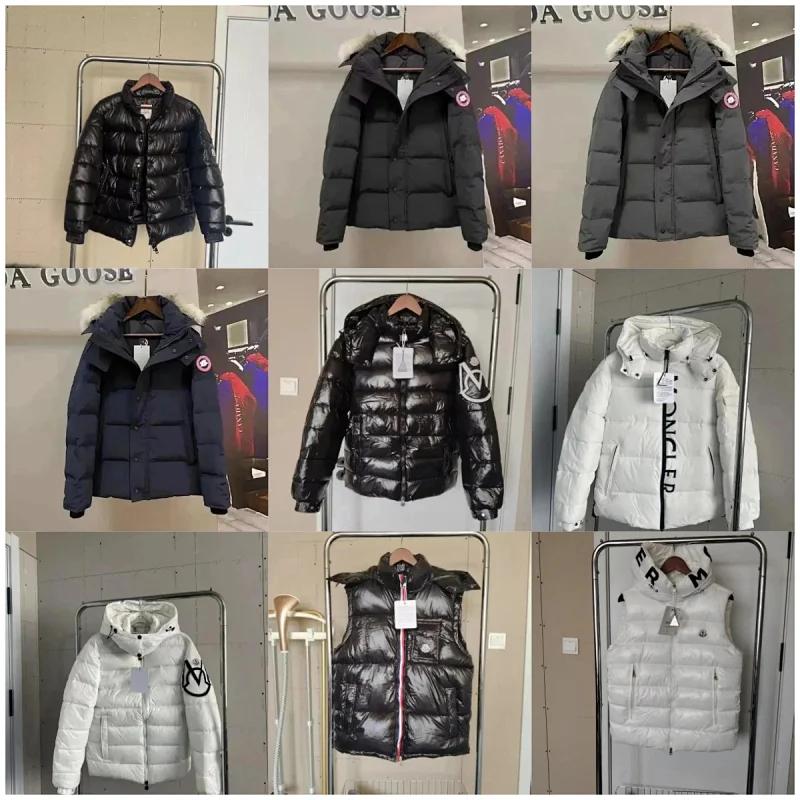 Moncler Puffer Jacket Shiny Down Winter Jacket White