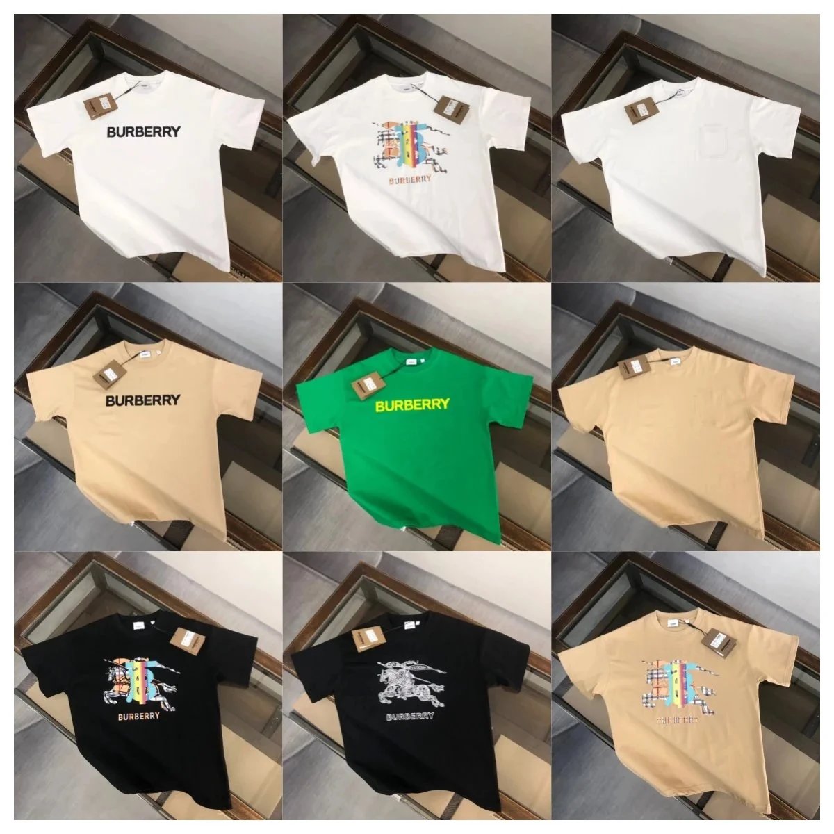 Burberry Graphic Streetwear T-Shirt Multicolor