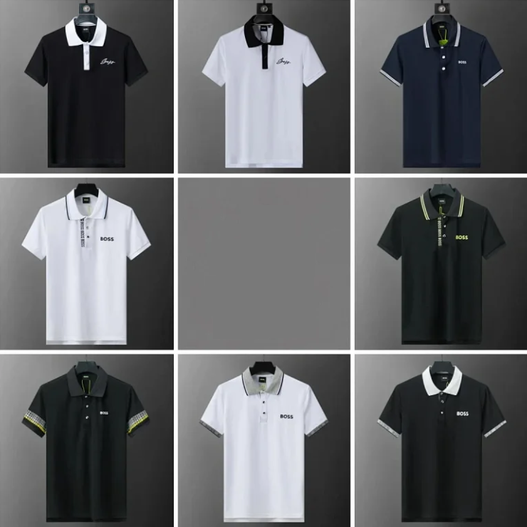 BOSS Polo Shirt Casual Cotton T-Shirt Multicolor