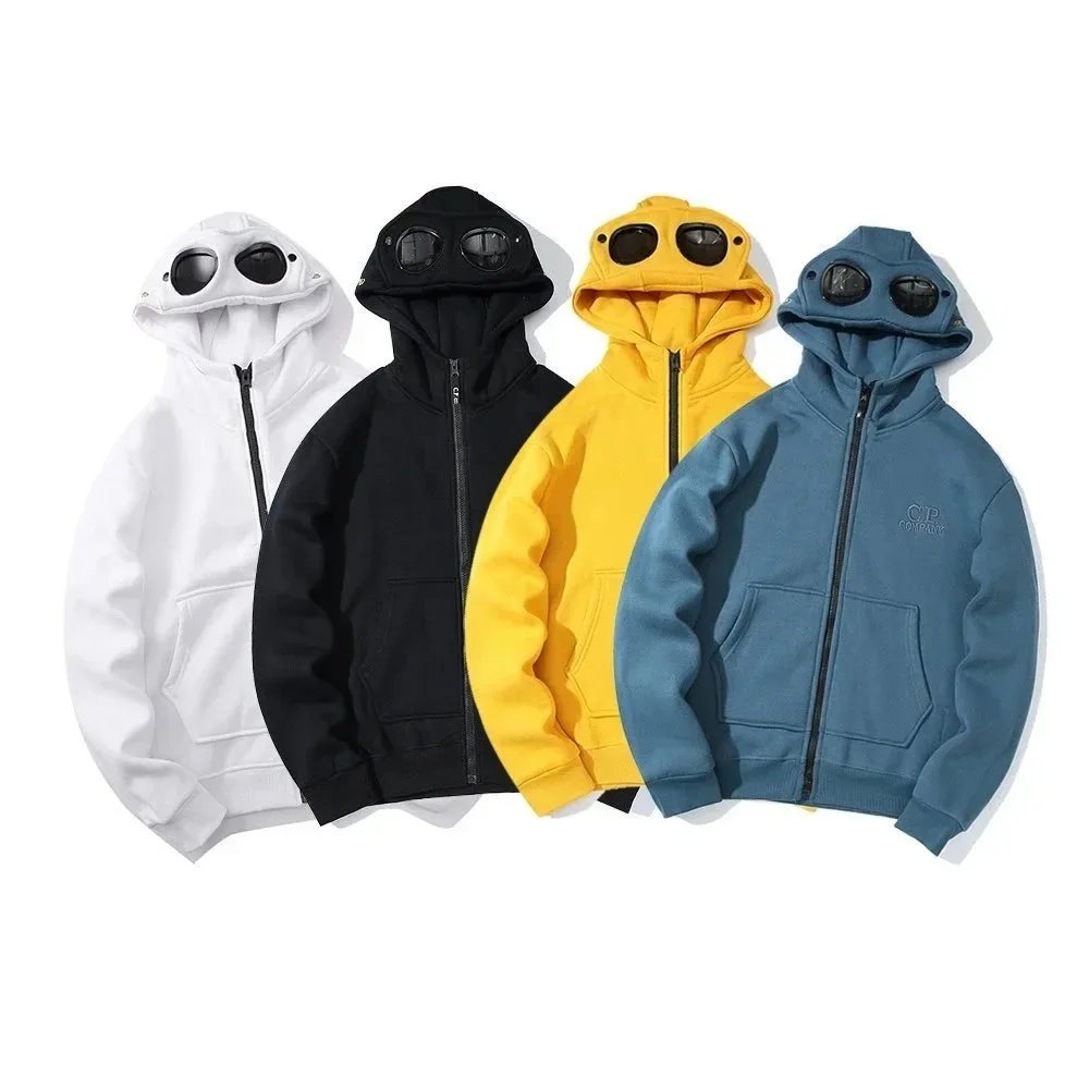 C.P. Company Goggle Hood Iconic Zip-Up Hoodie Multicolor