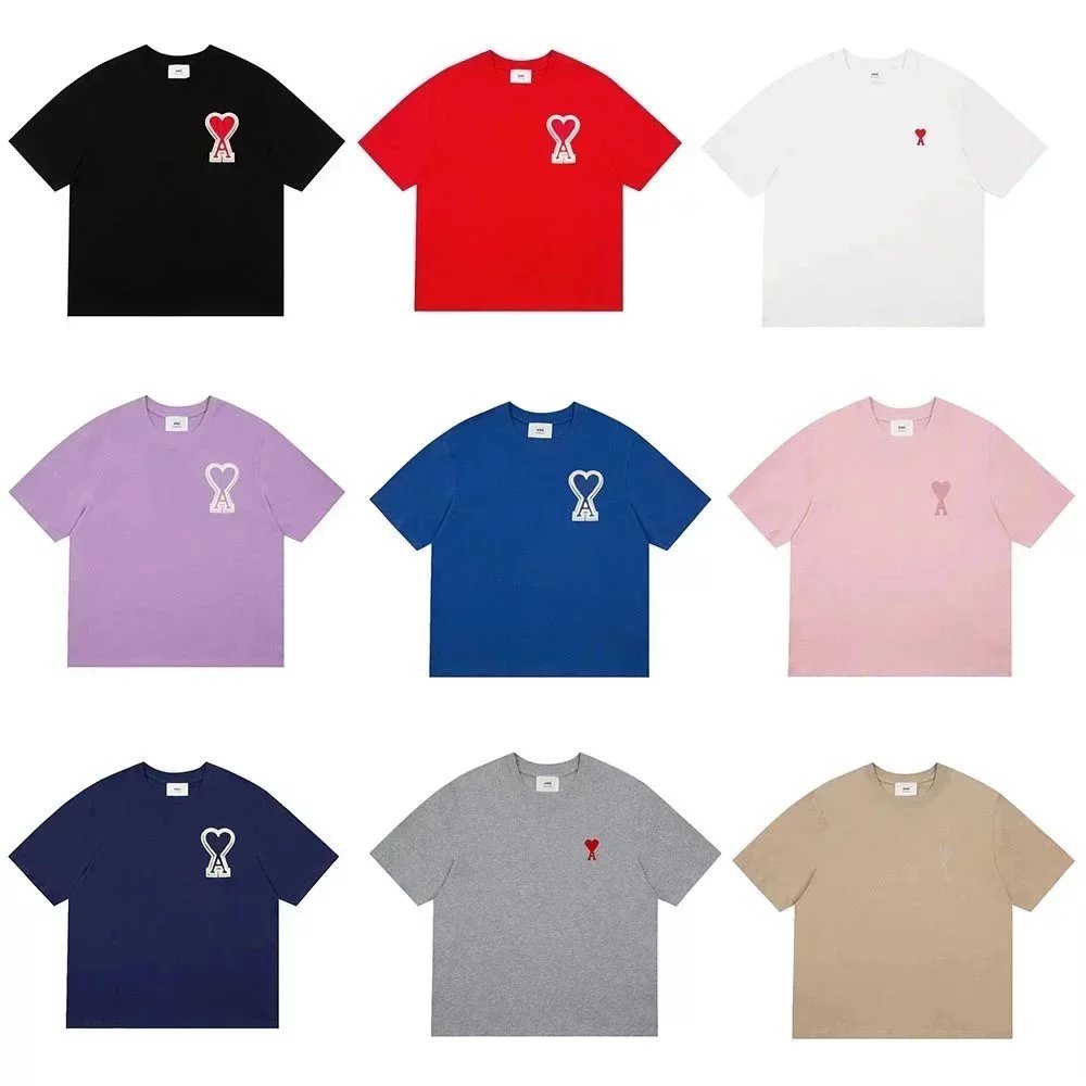 Ami Paris Ami Ami de Coeur Cotton T-Shirt Multicolor