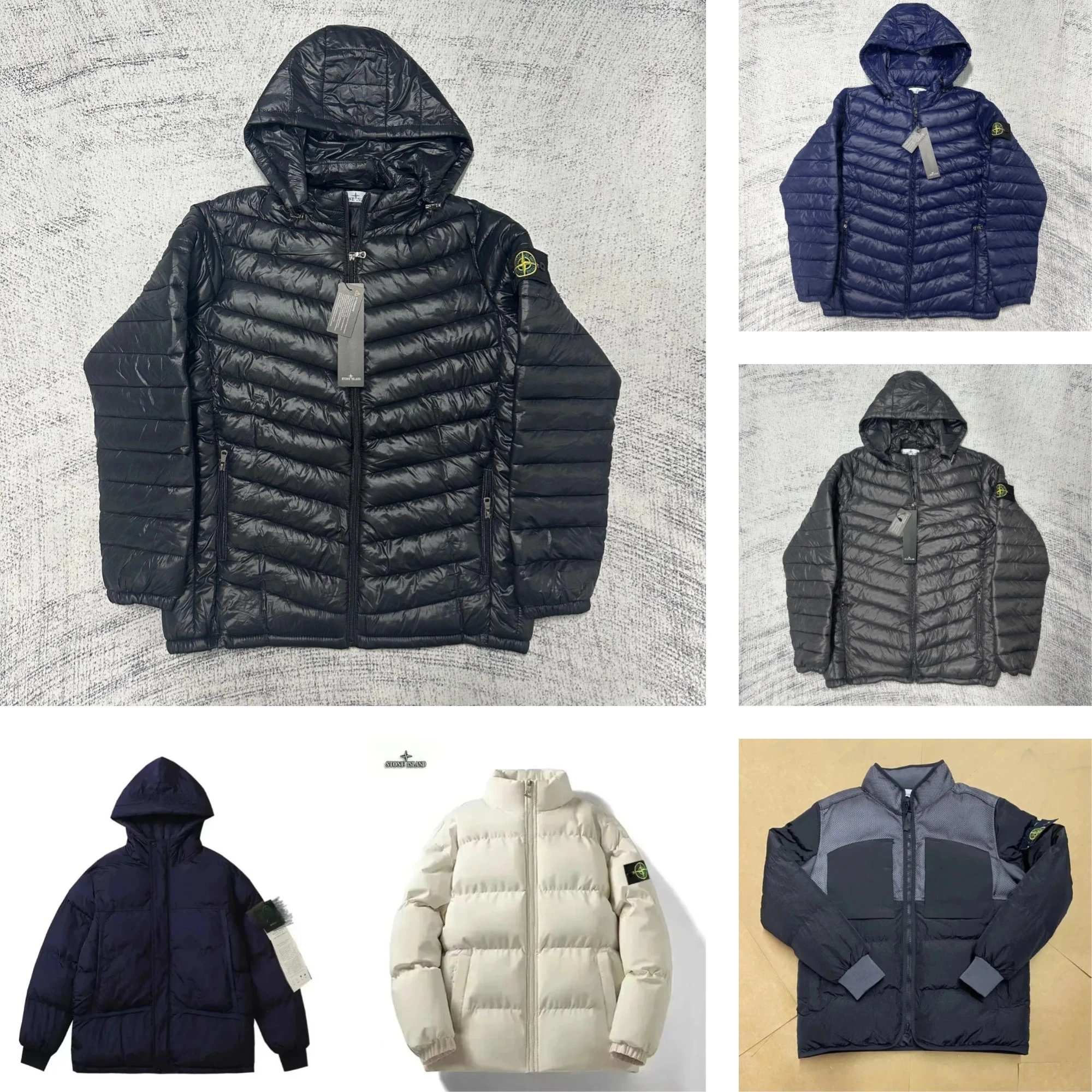 Stone Island SI Down Lightweight Puffer Jacket Black