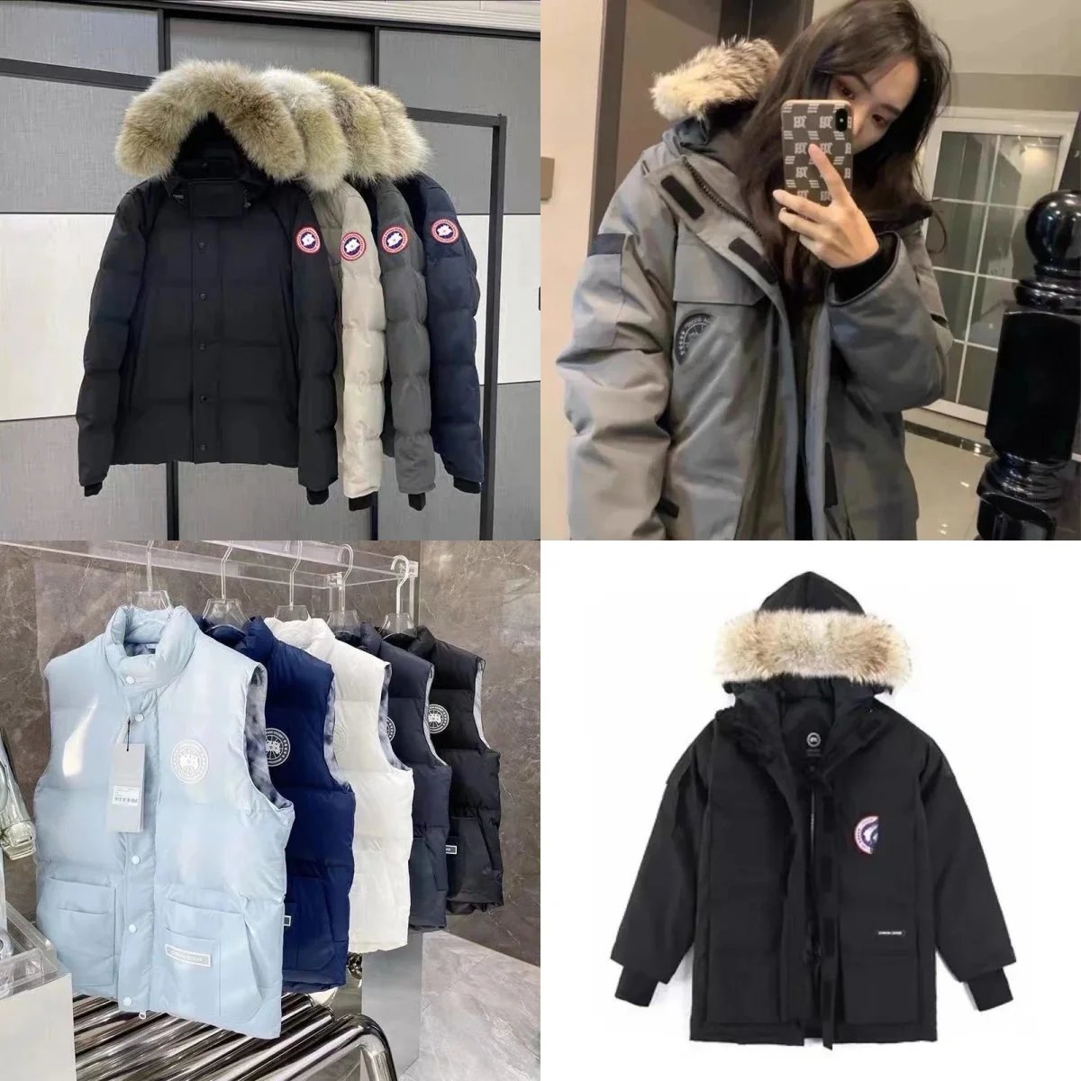 Canada Goose Expedition Parka Warm Down Jacket Black
