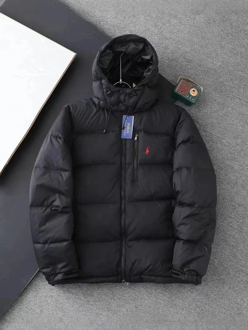 Ralph Lauren RL Puffer Warm Winter Jacket Black
