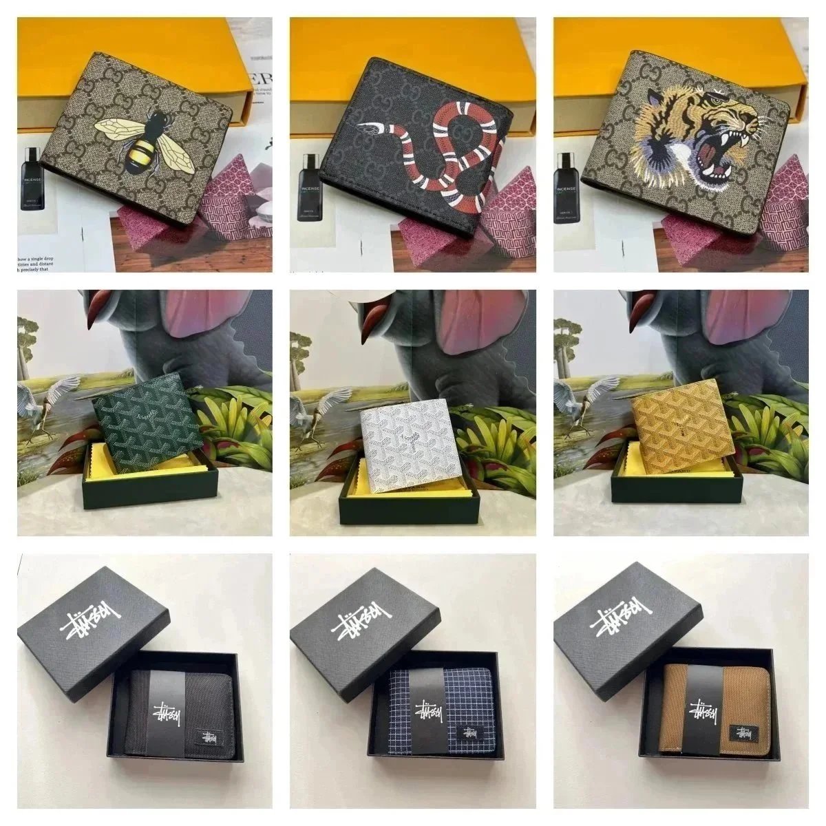 Gucci GG Supreme classic bifold Wallet Multicolor