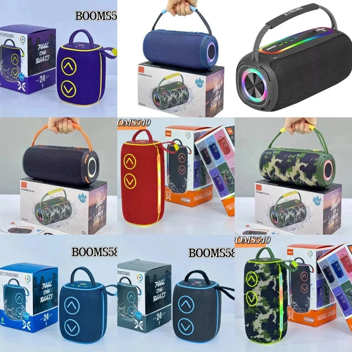 Design Portable Bluetooth Speaker Wireless Audio Device Multicolor
