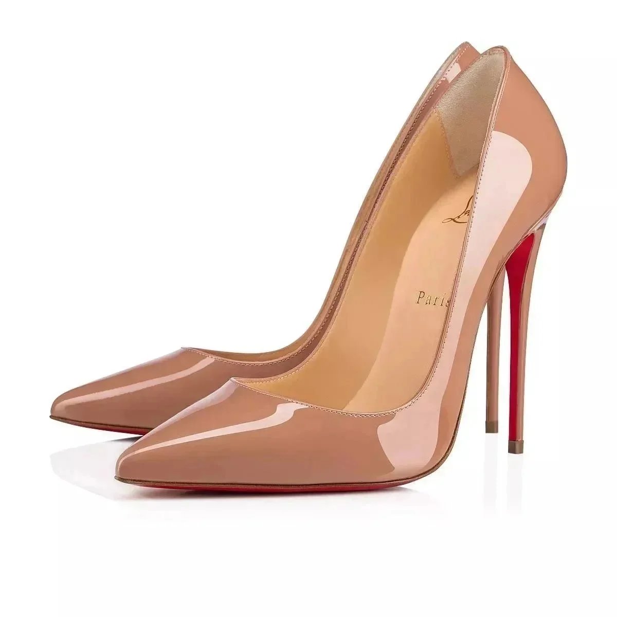 Christian Louboutin So Kate classic patent leather High Heels Beige